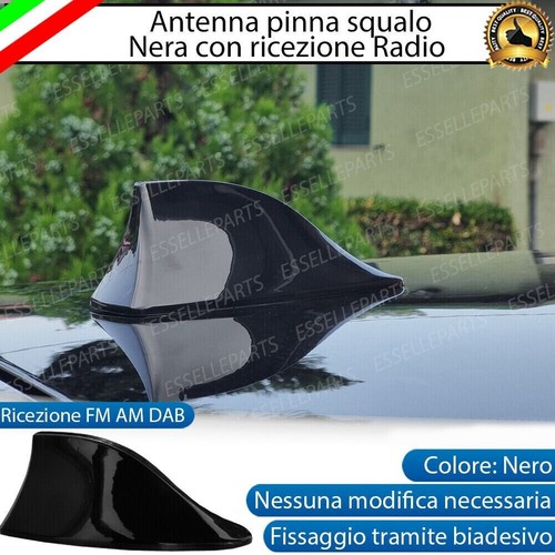 Antenna pinna squalo - squalo, nera